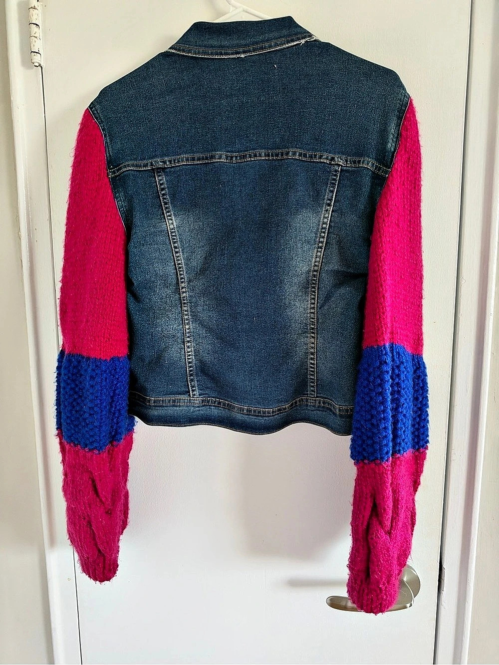 Color Block Denim Jacket - Picture 2 of 3